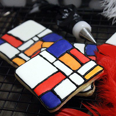 Sablés citron romarin : Biscuits Art Moderne Mondrian troismadeleines.com/blog/sables-ci…