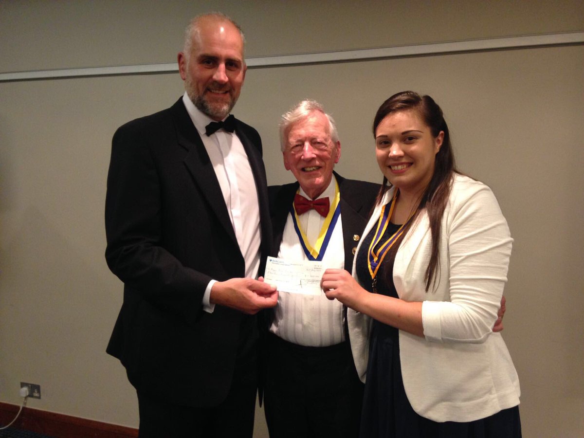 JonB05's tweet image. £17k handed to @MaggiesCentres last night for monies raised @Cardiff2016 @CardiffRotary @CSSC_Official #proud