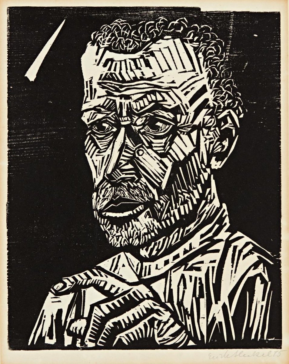 erich_heckel's tweet photo. Ein Jünger (A disciple), 21×16in, Sold for $1,125 USD #erichheckel https://t.co/PopPf9LVdB https://t.co/vu9sng2Bd4