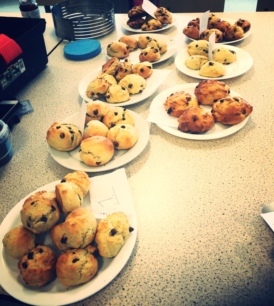 librarysrg's tweet photo. Technical challenge being judged now-hurry if you want a scone! #BakeOff #mmmm https://t.co/iqckumvMpF