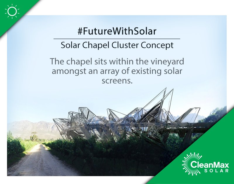 CleanMax_Ofc's tweet image. #FutureWithSolar #Solar Chapel project utilizes the same solar panel technology that is used on the farm.