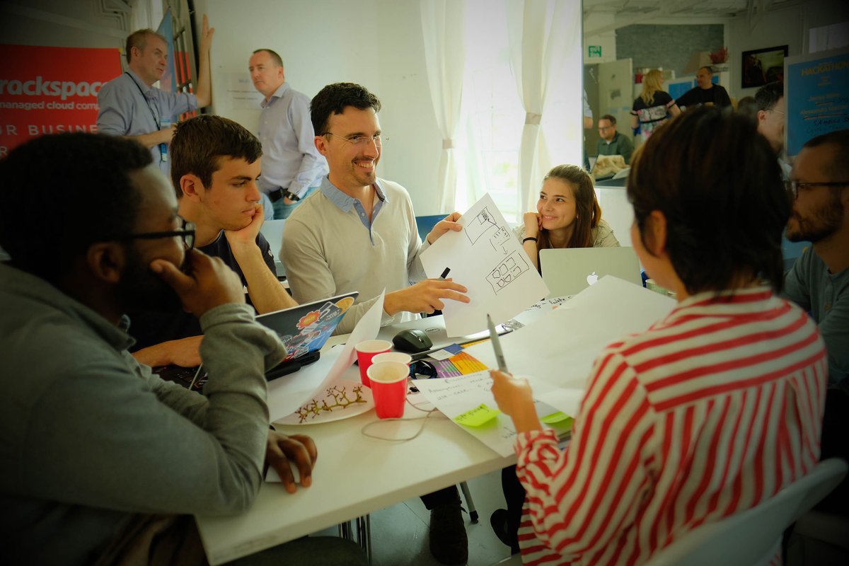 mchillingworth's tweet photo. Smiles, diversity, skills, ideas - today at #CTO @fdemarchis Take Off travel industry #hackathon https://t.co/fWHstYGXLU