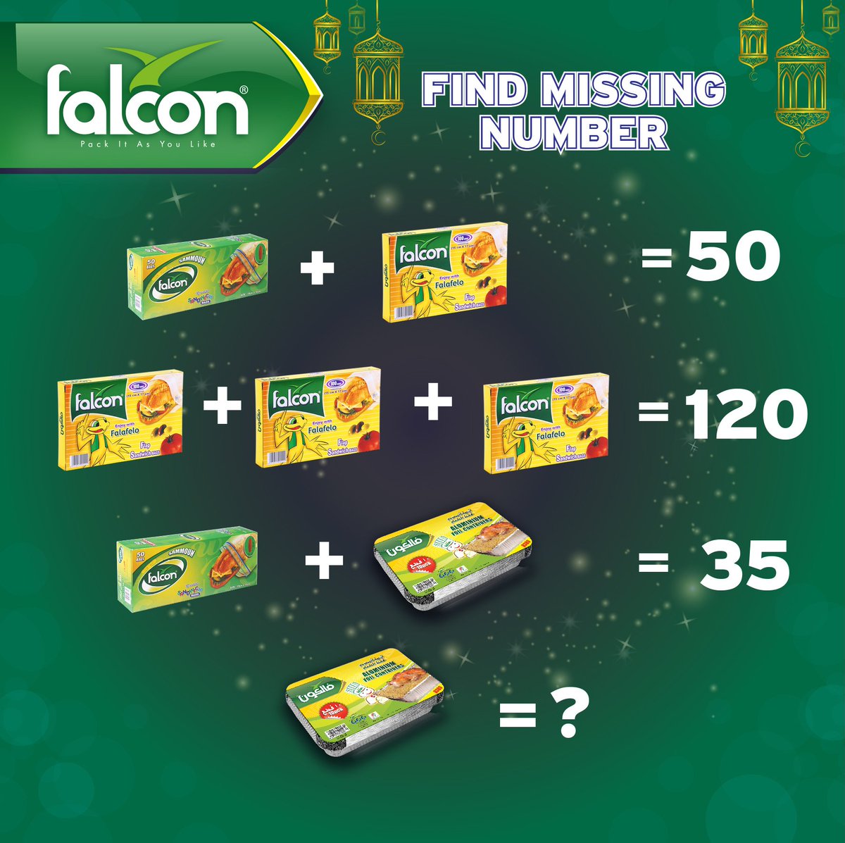 Falcon_Pack's tweet photo. هل تستطيع إيجاد الحل؟
Guess the right answer
#FalconPack #فالكون_باك https://t.co/qhlRbxjPcc