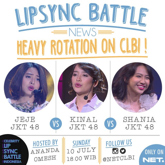 NETCLBI's tweet image. JKT 48 is coming!!! adalah @jcvanJKT48 @kinalJKT48 dan @shaniaJKT48 yang menginvasi arena CLBI !!! #NETCLBI