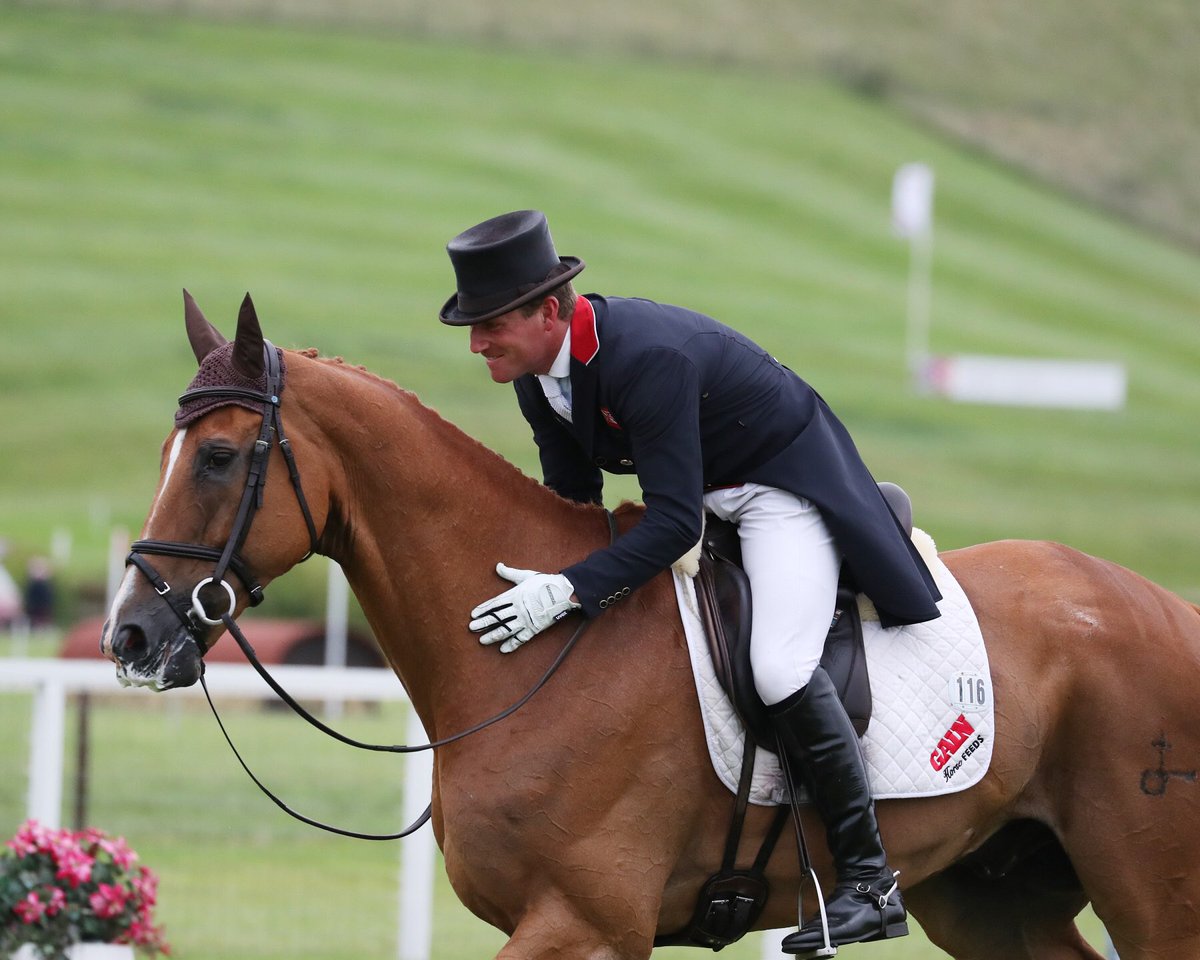 <a href="/Oliver_Townend/">Oliver Townend</a> &amp; Armada are all  smiles after taking the dressage lead in CiC ***