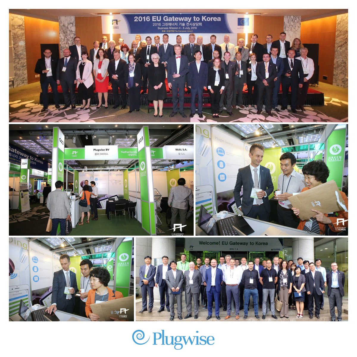 Plugwise's tweet photo. Today was the last day of the @EU_Gateway in #Korea. We are looking back on a successful fair! #EUGateway #Plugwise https://t.co/xcEpqpucol