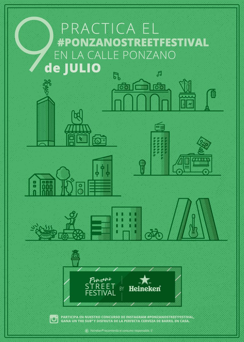 Heineken_ESCorp's tweet photo. No te pierdas mañana el #PonzanoStreetFestival by @Heineken_Es. #musica #cerveza #gastronomía https://t.co/CIcH6CvsD2
