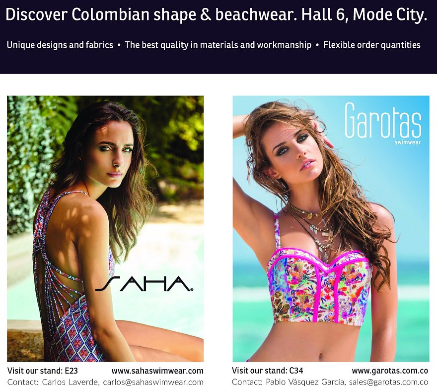 CBI_NL's tweet photo. Excited for #modecity2016 tomorrow! Check out our Colombian companies #beachwear #shapewear https://t.co/0epArEWQY4 https://t.co/cc61kfciIV