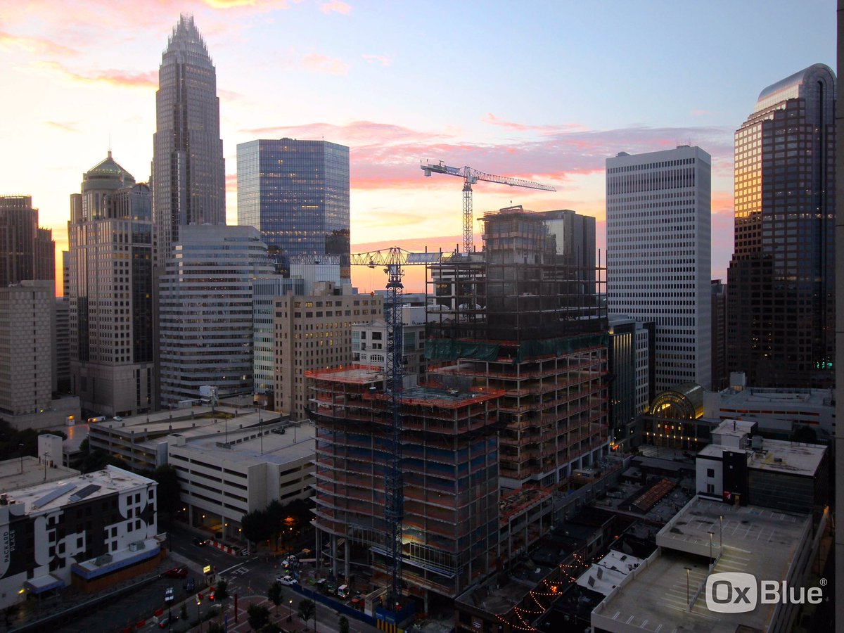 Sunrise this morning in the Queen City