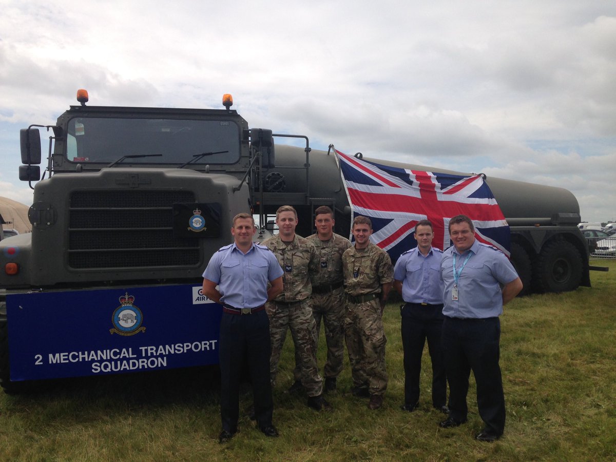 RAF_Wittering's tweet image. @RAFWittering1 @airtattoo No. 2 Mechanical Transport Squadron Oshkosk and MAN SV at RIAT 2016 #mighty2MT
