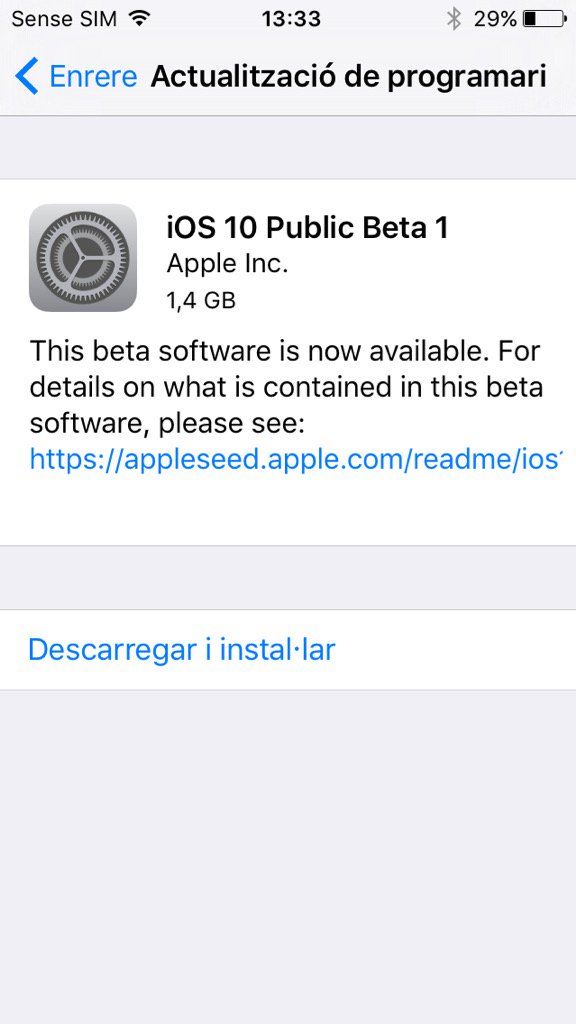 CanalPDA's tweet image. Viviendo peligrosamente. #ios10publicbeta