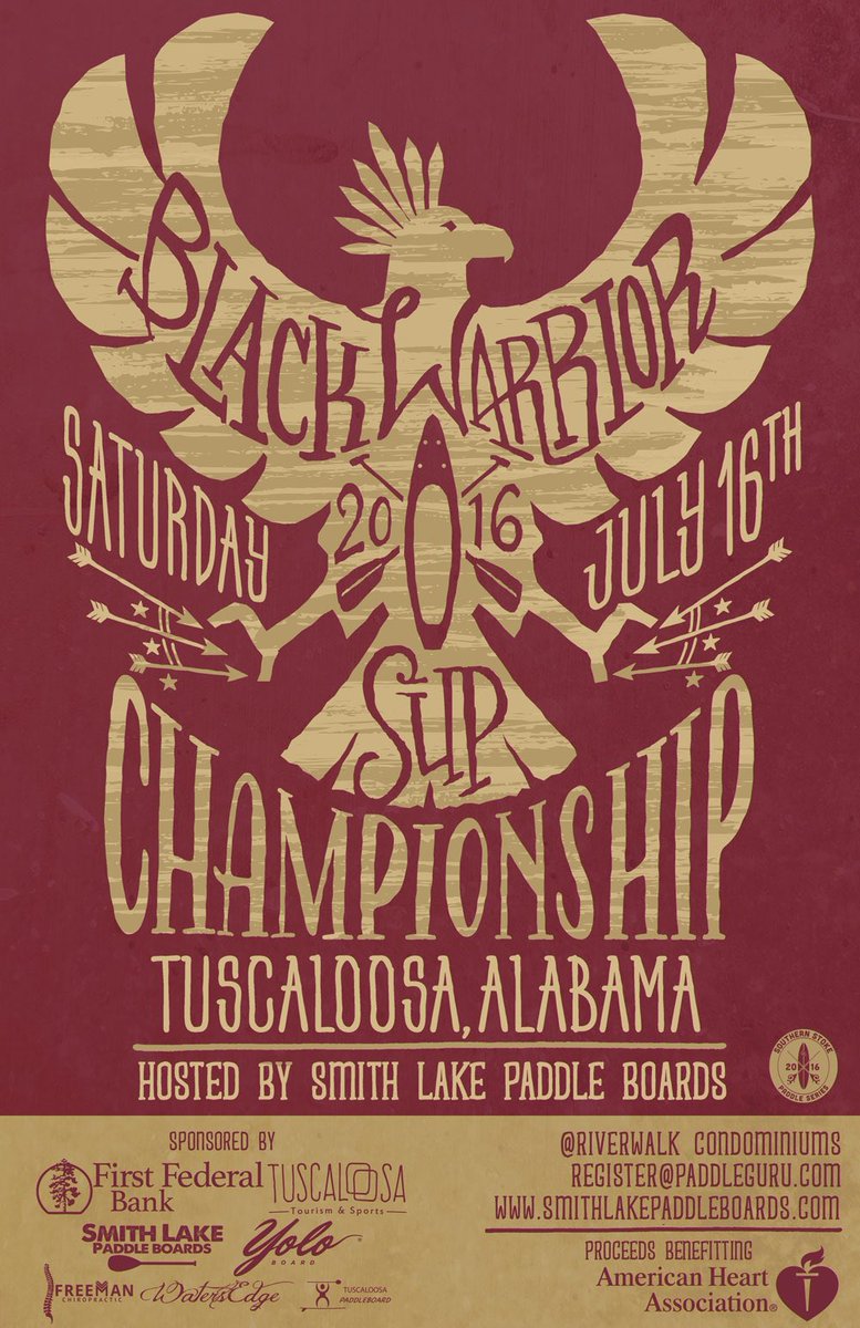 The Black Warrior SUP Championship will be held at Lake Nichol ! paddleguru.com/races/BlackWar…