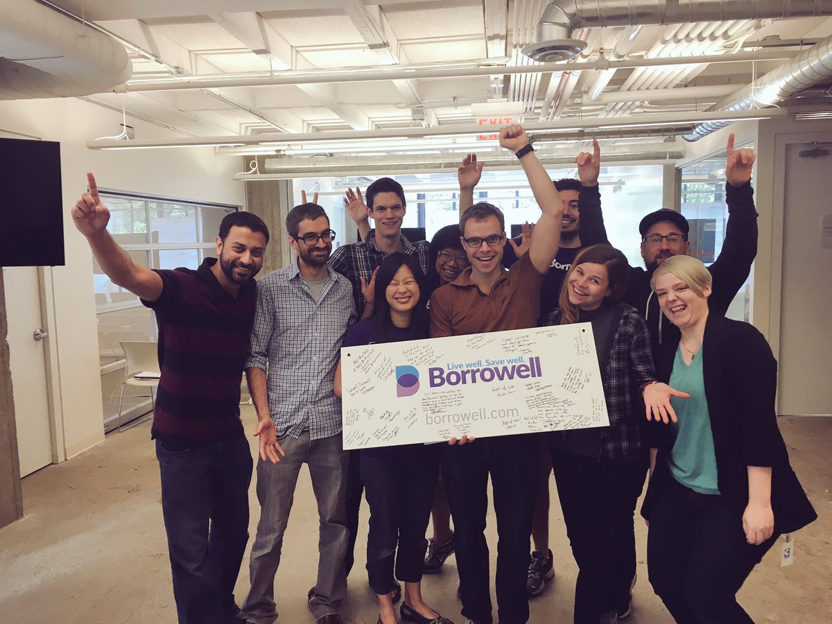 oneeleven_111's tweet photo. Bittersweet goodbye lunch for team @Borrowell. You'll be missed &amp; we wish you all the best in your own space! https://t.co/00DX4ycsIL