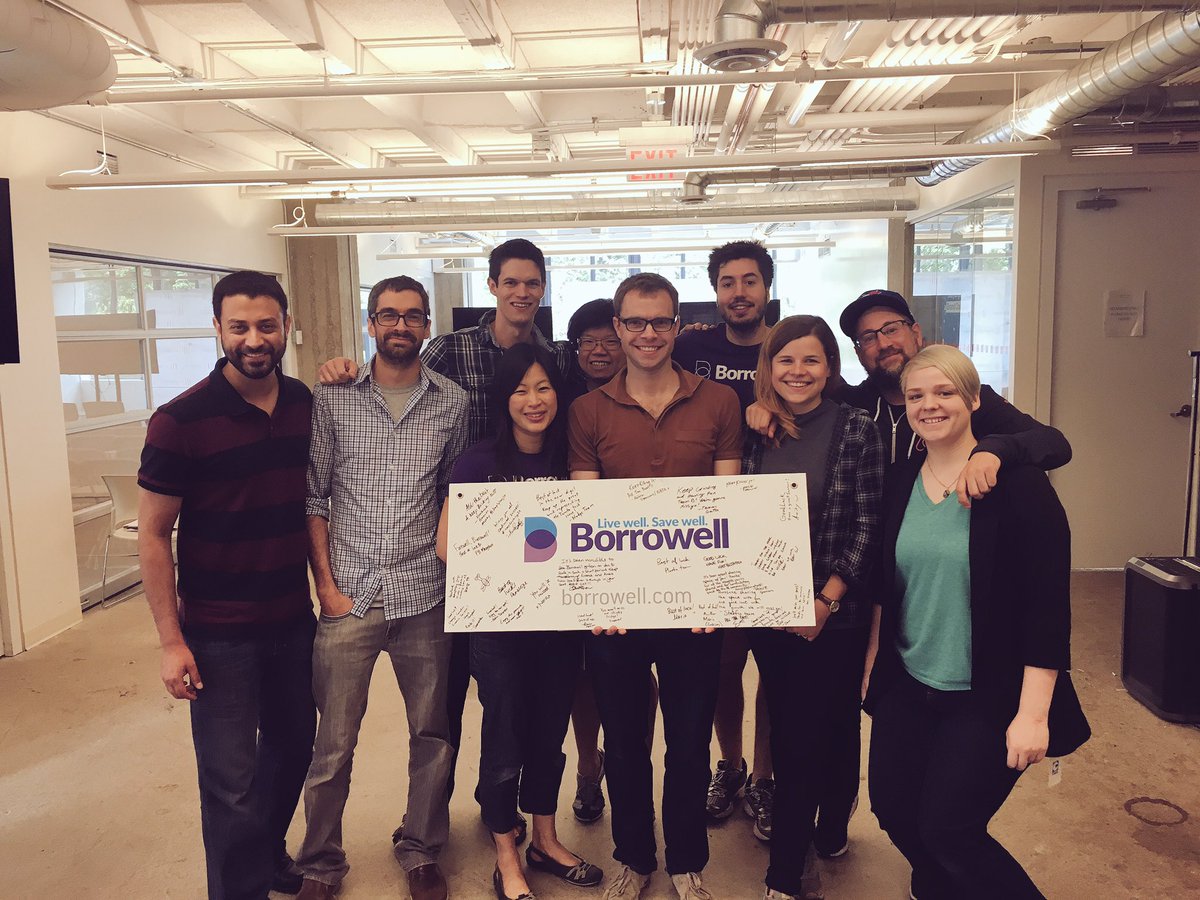 Bittersweet goodbye lunch for team <a href="/Borrowell/">Borrowell</a>. You'll be missed &amp; we wish you all the best in your own space!