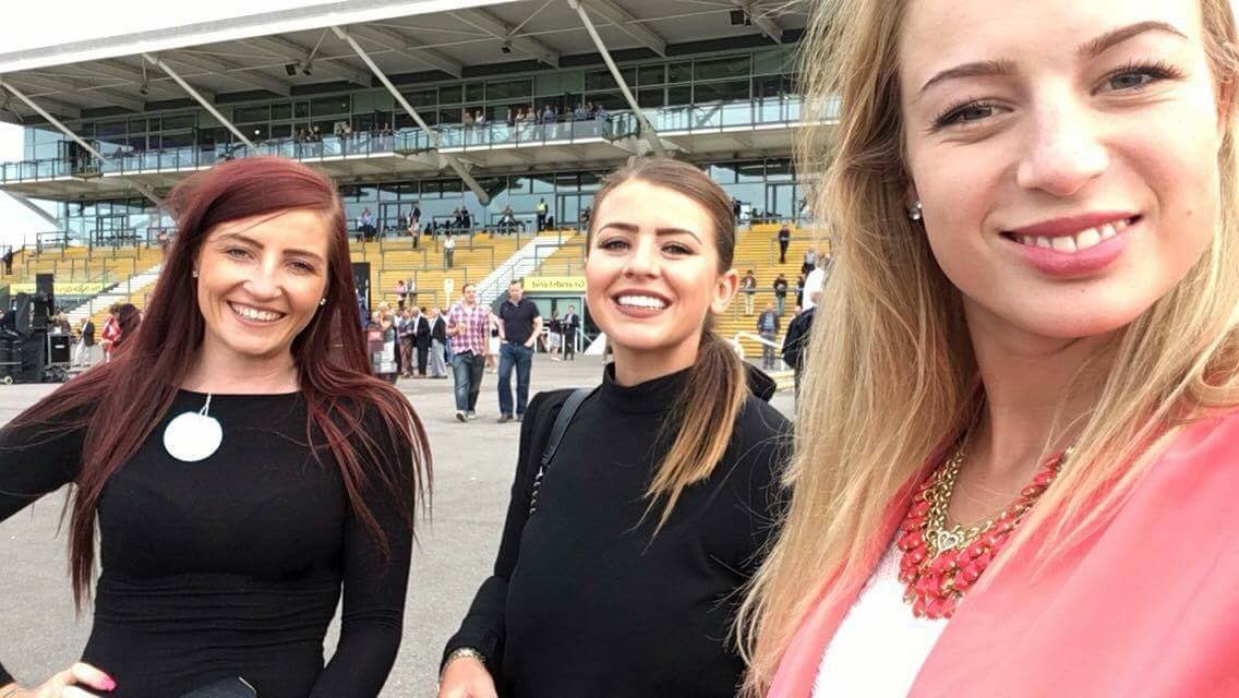 jade_nason1's tweet photo. A few photos from Newbury Races  the Eve Johnson Houghton team, celebrating another winner Golden wedding #racing https://t.co/M14n9wJa0s