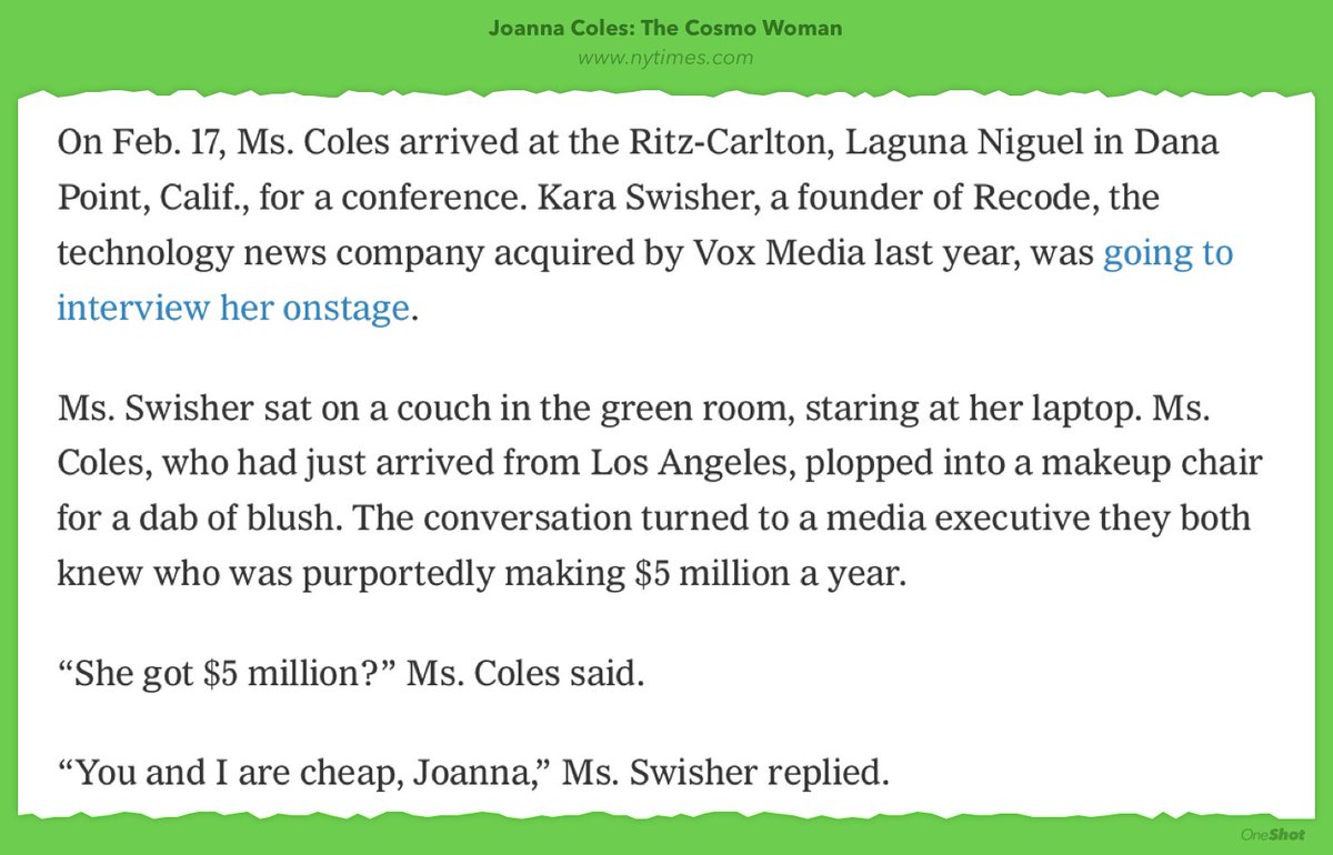 When @JoannaColes and @karaswisher gossip about  @marthajnelson, the NYT goes weirdly coy nytimes.com/2016/07/07/fas…