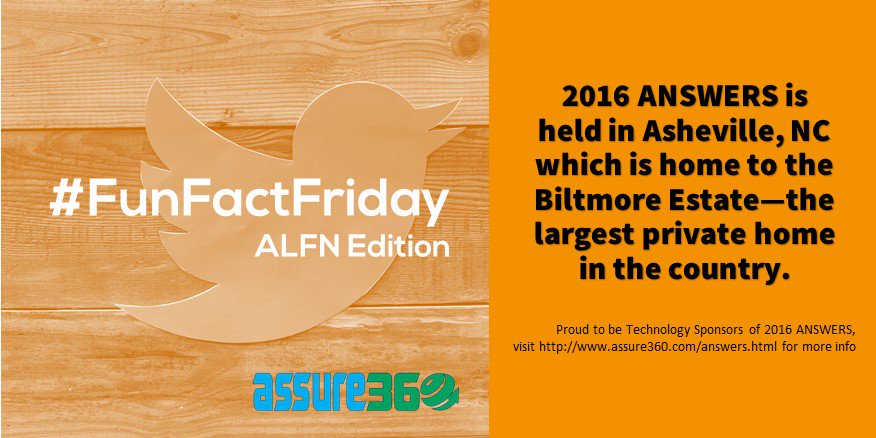 AmberSQFTHive's tweet photo. #FunFactFriday @ALFN_Network conference hosted in @AshevilleNC home to largest private estate in US #ANSWERSassured https://t.co/PKQXcE5huA