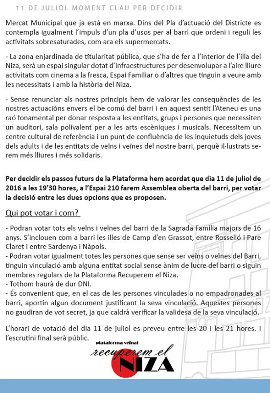3. En aquestes imatges s'explica la situació actual i el que es votara dilluns amb tota la informació necessaria.