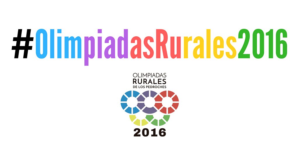 Nuestro hashtag para todo el fin de semana es #OlimpiadasRurales2016. ¡Que no falte en todos vuestros tuit!