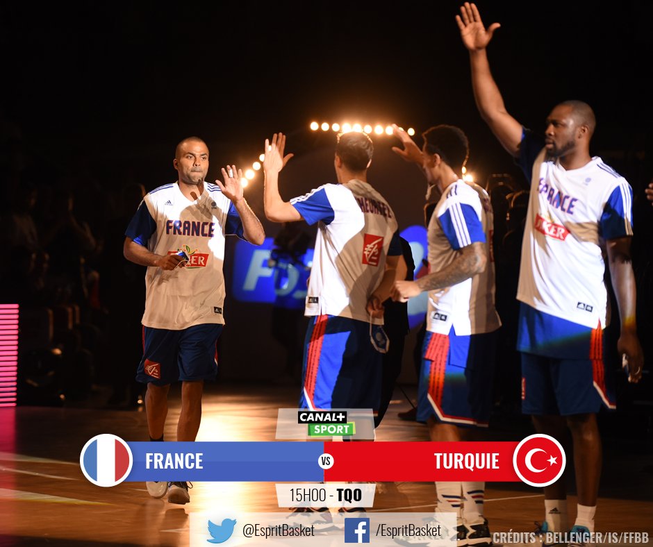 EspritBasket's tweet photo. Demi-finale du TQO : France - Turquie à 15h00 ! 🇫🇷 - 🇹🇷 Tous derrière nos Bleus dans leur quête du ticket pour Rio! https://t.co/vEe2GUtBWj