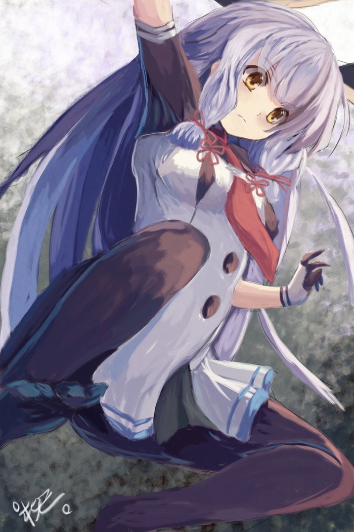 叢雲(艦これ) ,叢雲改二 「ジャンプむらくもさん
 #艦これ版深夜の真剣お絵描き60分一本勝負
 #艦これ版」|柳のイラスト