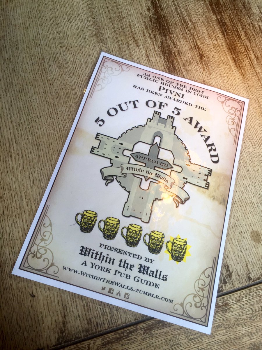 We received a very kind accolade from one of our favourite bloggers. @WithintheWalls_ ! Thank you very much!