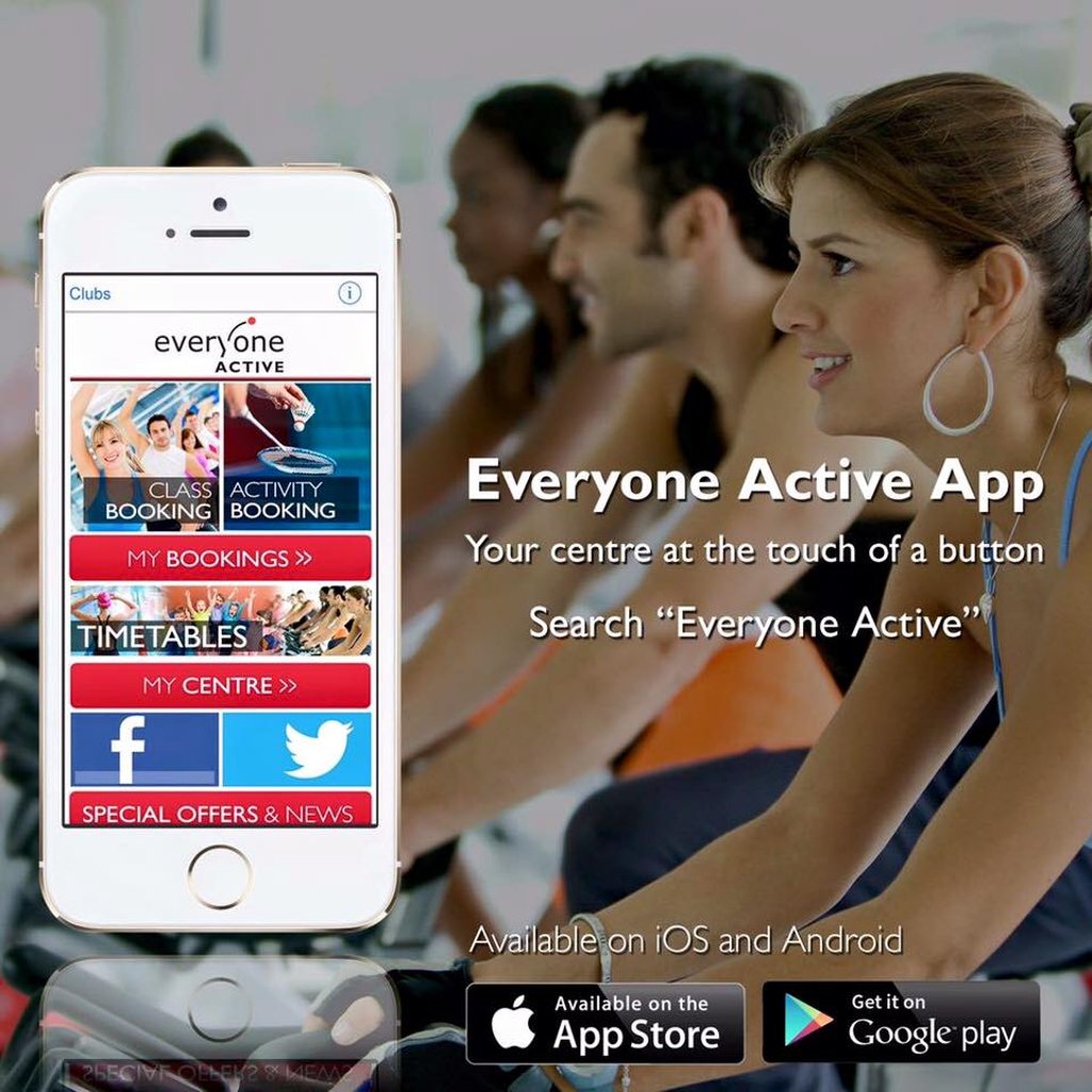 EveryoneActive's tweet photo. Get the @EveryoneActive FREE app.Get all centre information, book classes &amp; activities on the go. #FeelBetterForIt https://t.co/wmVlbgfifN