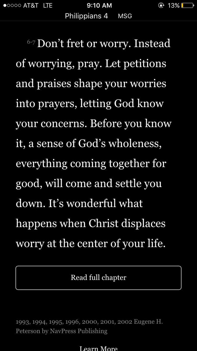 mommajules_01's tweet photo. Phil 4:6-7 {God will displace your worry} https://t.co/QKXR3bpf9H