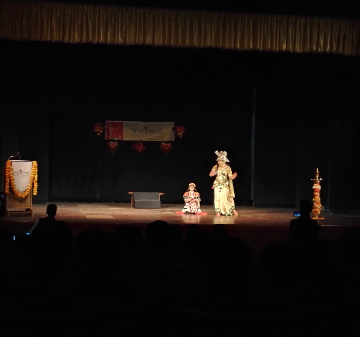 nakulshenoy's tweet image. Watching a Yakshagana performance as I wait for our @mayajadoo to take stage with his #SpeakingShadows