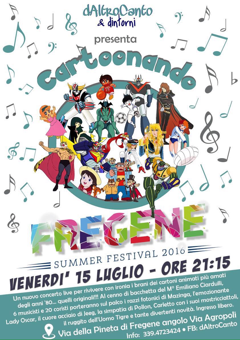 eciardulli's tweet photo. Venerdì 15 luglio @FregeneSumFest ore 2115. Arriva #Cartoonando https://t.co/9d9NwoAgcs