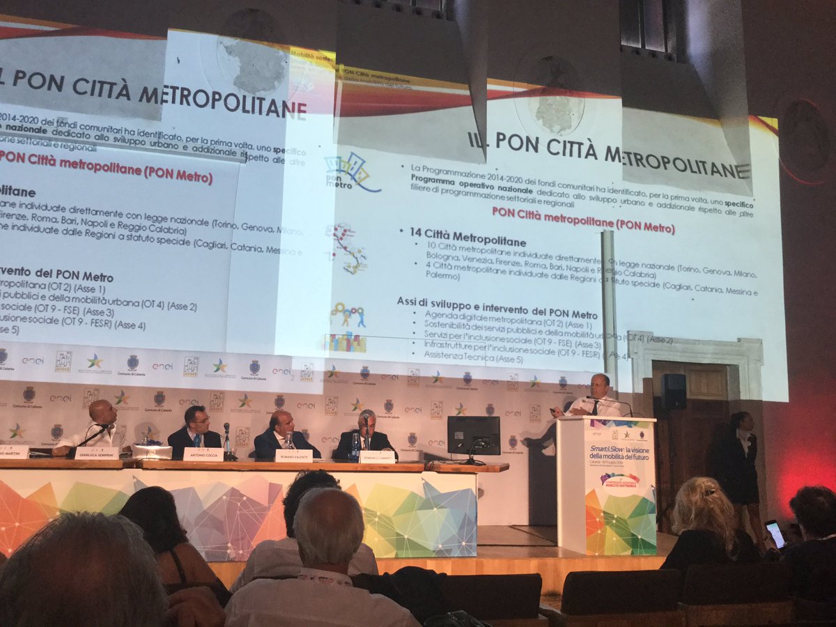 #mobilitAnci2016 Giorgio Martini: come il Pon Città Metropolitane immagina la #mobilità <a href="/PONREC/">PONREC</a> <a href="/ComunediCatania/">Comune di Catania</a>