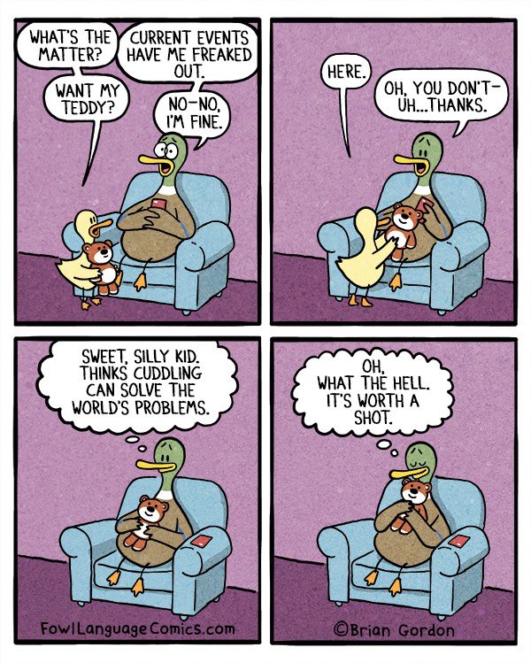 fowlcomics's tweet photo. This is all I got on a day like today. 
Bonus panel: https://t.co/KRzaUlZ0Eq https://t.co/6PEm9Jb7gu