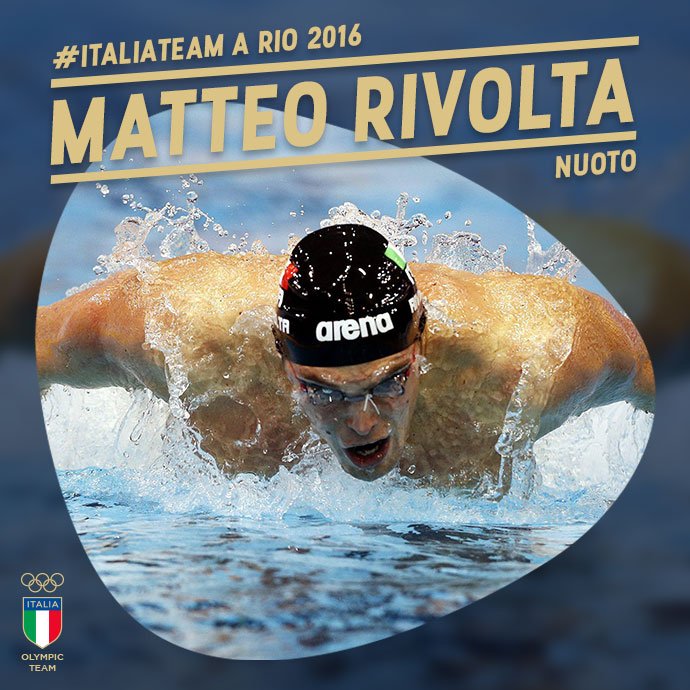 La farfalla del nuoto azzurro che a <a href="/Rio2016/">Rio 2016</a> entrerà in acqua per volare:  <a href="/teorivolta91/">Matteo Rivolta</a> #italiateam <a href="/FINOfficial_/">Federnuoto</a>