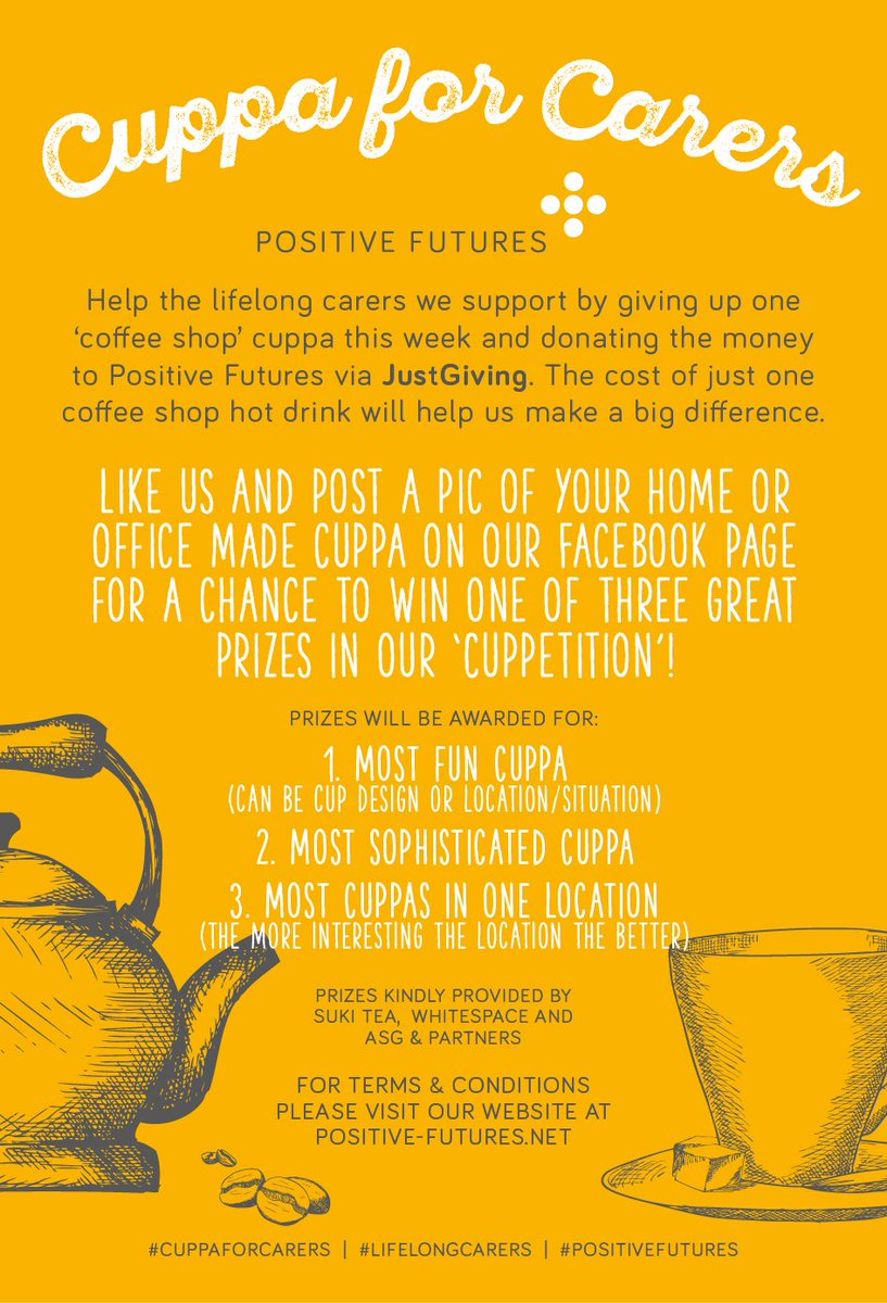 PFTweets's tweet photo. Help make a difference with our 'Cuppa for Carers' campaign. https://t.co/L8vzMPNaUj https://t.co/U5pQBaGS9W