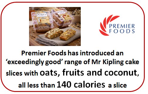 Foodanddrinkfed's tweet photo. .@PremierFoods_FS has introduced an ‘exceedingly good’ range of Mr Kipling cake slices with oats, fruits &amp; coconut https://t.co/J2NU85bfd7