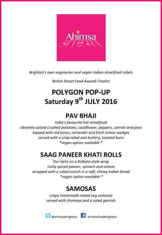 polygonpopup's tweet photo. @ahimsabrighton #indianstreetfood #vegan #vegetarian with #polygonbar saturday from 5:30pm-10:30pm at @ribot free! https://t.co/M0f0V0Mx9O