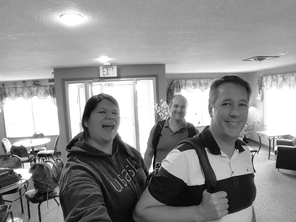 KarissaPiche's tweet photo. #Brighteyedandbushytailed #meadowLake #selfiestick #FDFN #dontfireme #workfamilybonding #Historywin @usaskcollab https://t.co/EGwKuHdKfI
