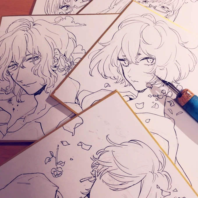 色紙描かせていただきました🎊 