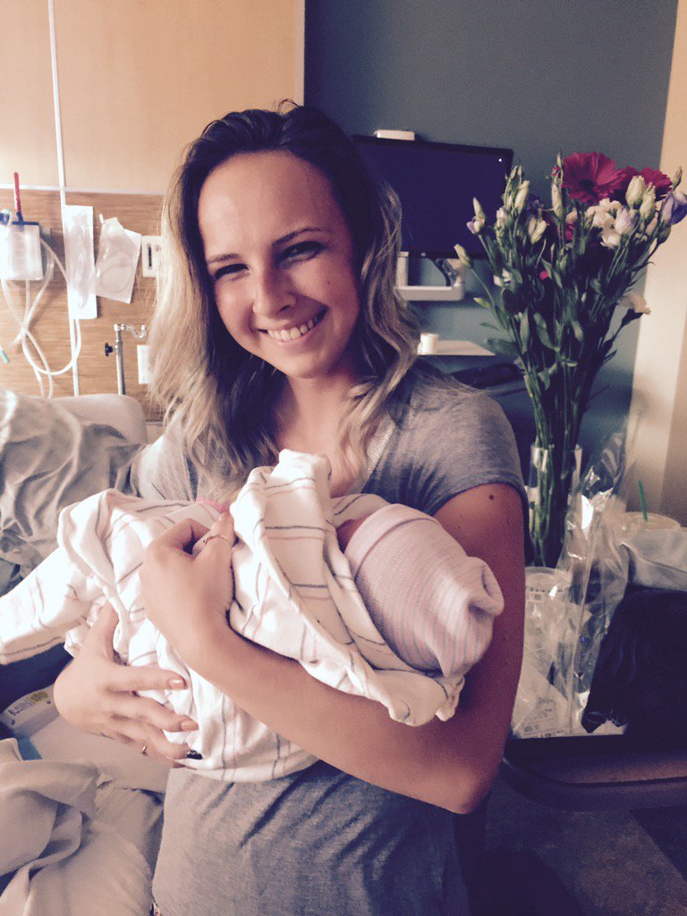 SoCallMeBaylee's tweet photo. Got the honor of meeting Nicholas Xavier yesterday. Can't wait to start watching this beautiful baby boy. #4thboy https://t.co/a6WKBdnc7B