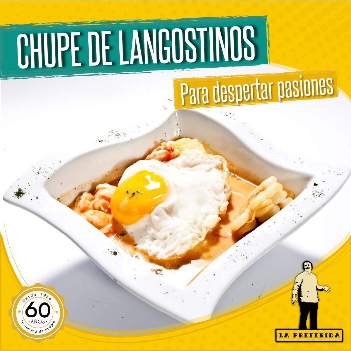 lapreferidarest's tweet photo. Para despertar pasiones nuestro chupe de langostinos  #Cumplimos60 #Somosloquesomos https://t.co/P3p91SRX12