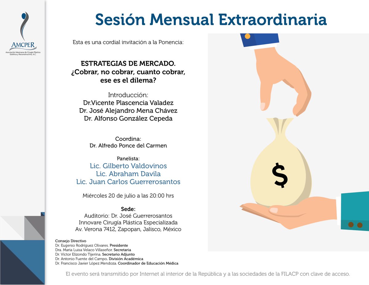 Miércoles 20 de julio, 20 h Ponencia: "Estrategias de mercado: ¿cobrar, no cobrar, cuánto cobrar, ese es el dilema?"