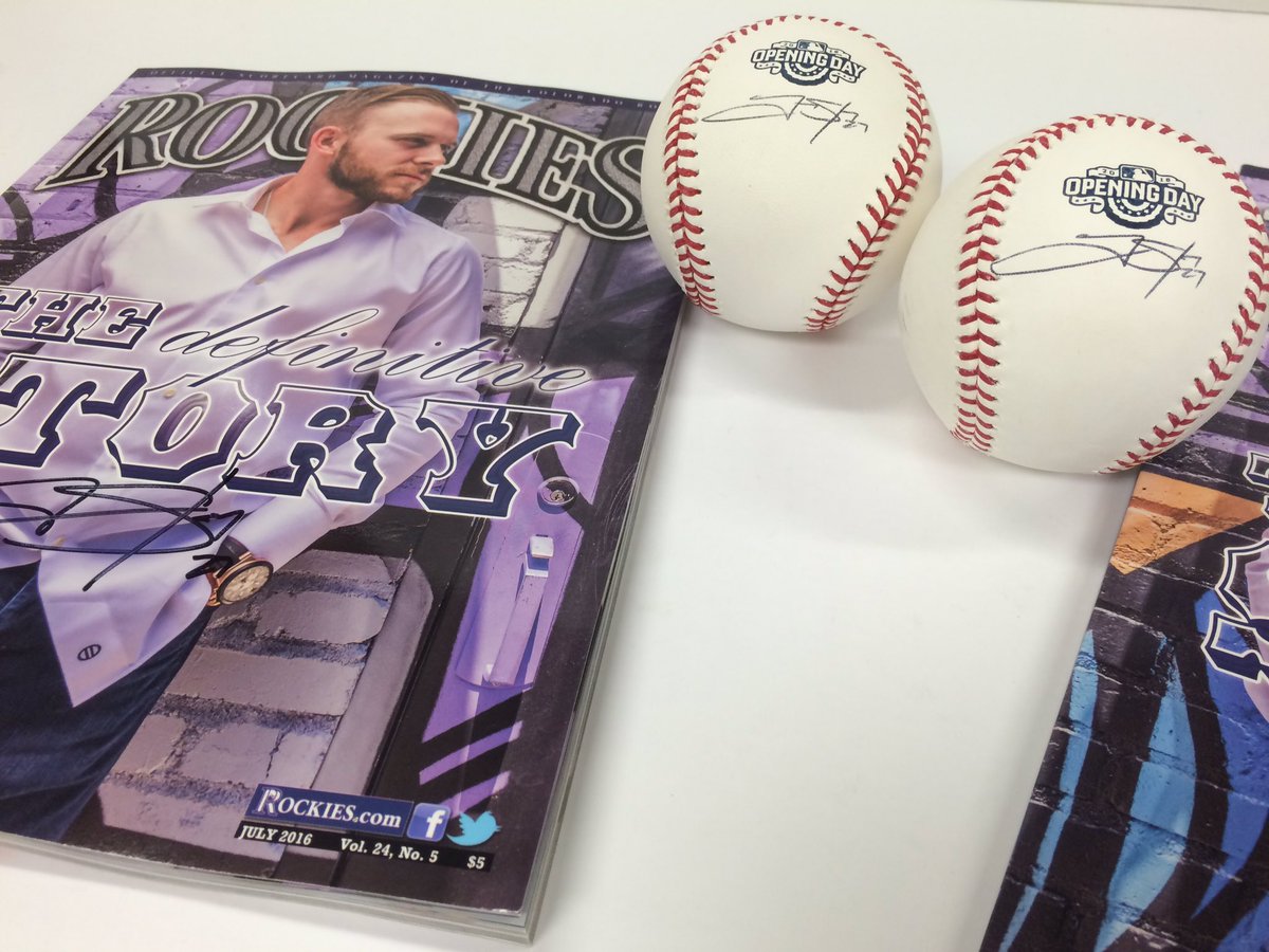 Rockies's tweet photo. RETWEET THIS for the chance to win a signed #OpeningDay baseball and #StoryTime magazine!

#VoteSpringer https://t.co/gTtQf10KZf