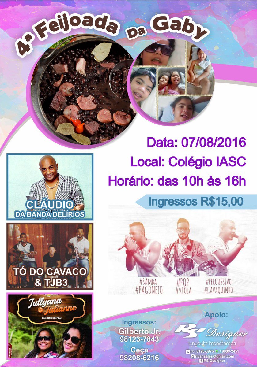 gilbertoboleiro's tweet photo. @FaReipert fabíola na hr da venenosa da uma moral essa princesa ai passa o cartaz da feijoada dela Eunápolis Bahia https://t.co/uHeeqF1GEq