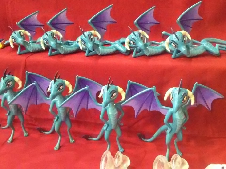 PrincessGryph's tweet photo. The star of this years @Bronycon - 3D printed hand-painted Princess Ember - while supplies last! Find us @ booth 304 https://t.co/OkmjPRkulp