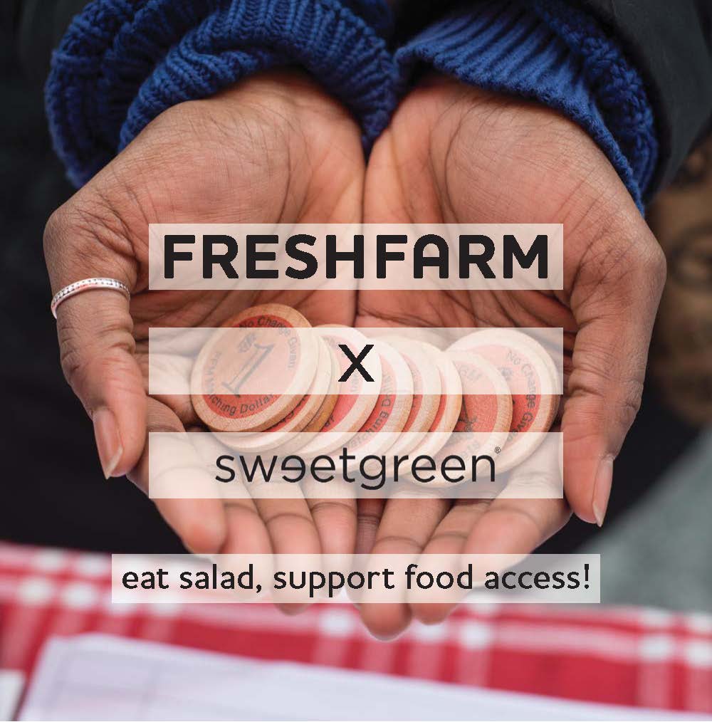 FRESHFARMDC's tweet photo. Hey #Clarendon, eat at the new @sweetgreen TODAY and 100% of proceeds will go to our #matchingdollars program! https://t.co/ryq0j3fjfE