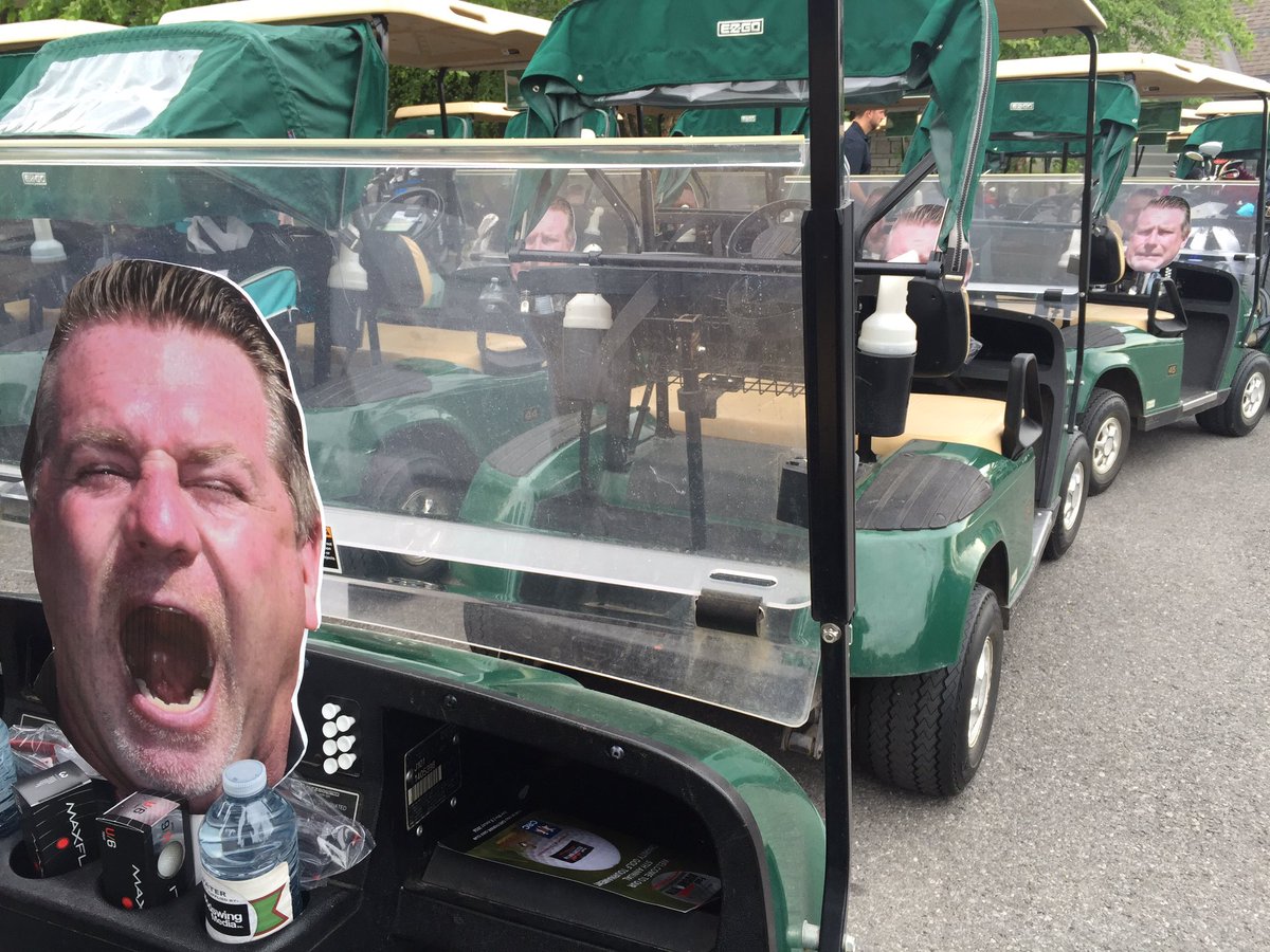 Let the fun begin at the <a href="/GolfPaulRush/">Paul Rushforth Golf</a> day. Can't wait to see the pics that happen today #golfwithpaul