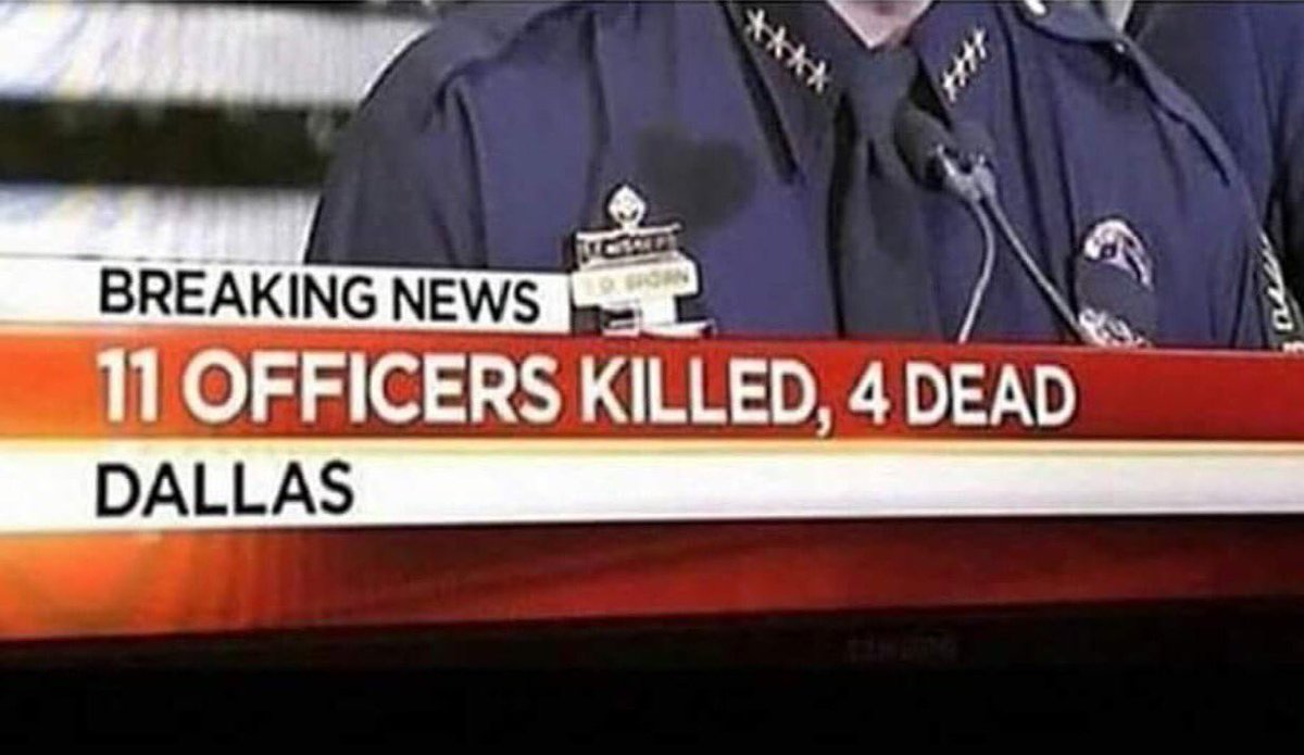 originalmsp's tweet photo. Which one is it? #newsmedia #killedorDead #whichone #Dallas #DallasPolice #facts #error #shocktactic 😩😩😩 https://t.co/5YyLshNe1E