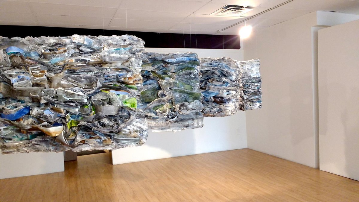 ArtsandHeritage's tweet photo. Parallel Topographies by Etty Yaniv is a stunning 3D installation, and the Brooklyn artist's 1st exhibit in Canada! https://t.co/kxhd6jPILs