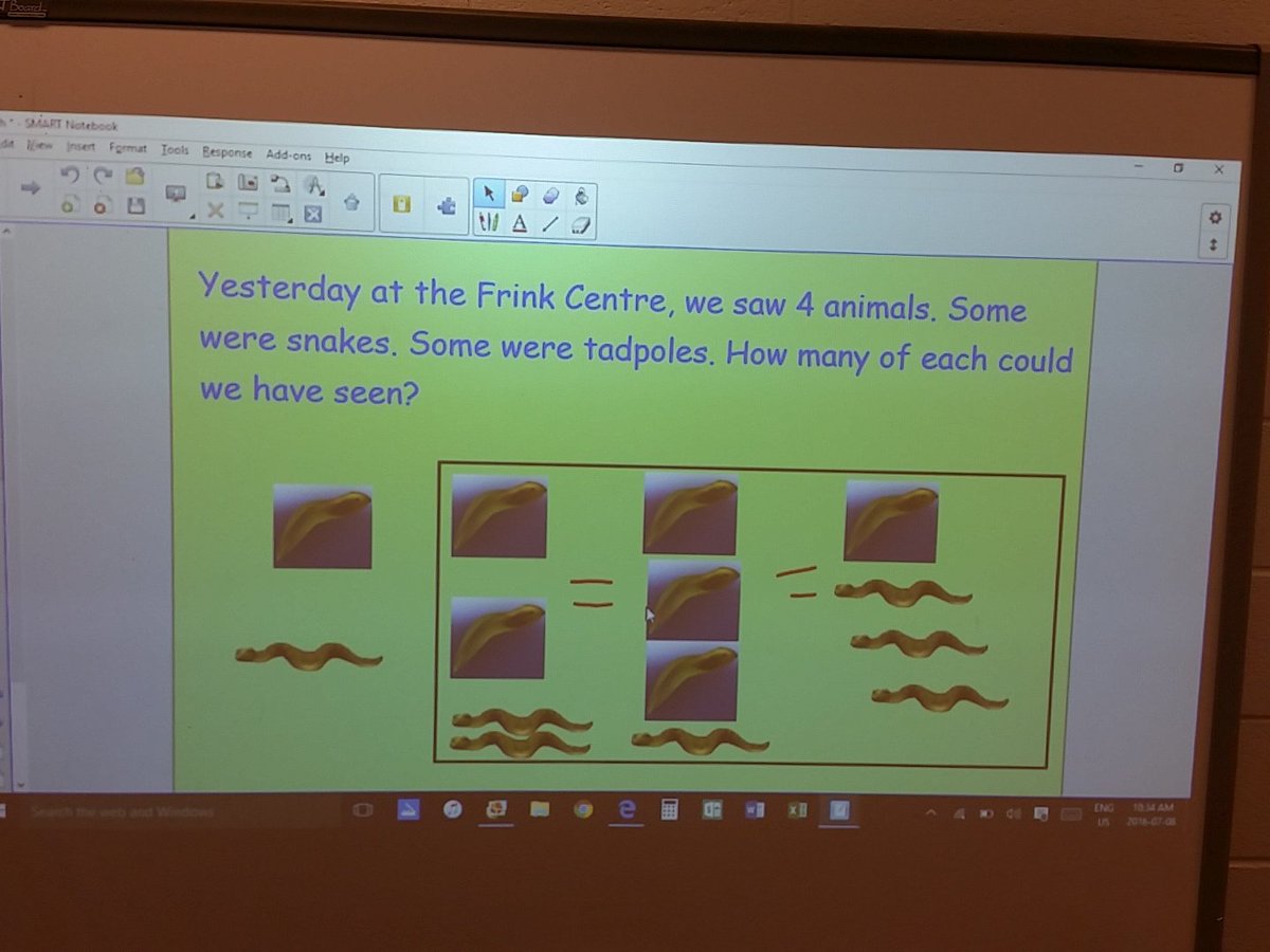 Campers using our <a href="/HRFrinkCentre/">Frink Centre</a> trip to help them learn Commutative Property. #ALCDSB #SummerCamp #MathIsFun