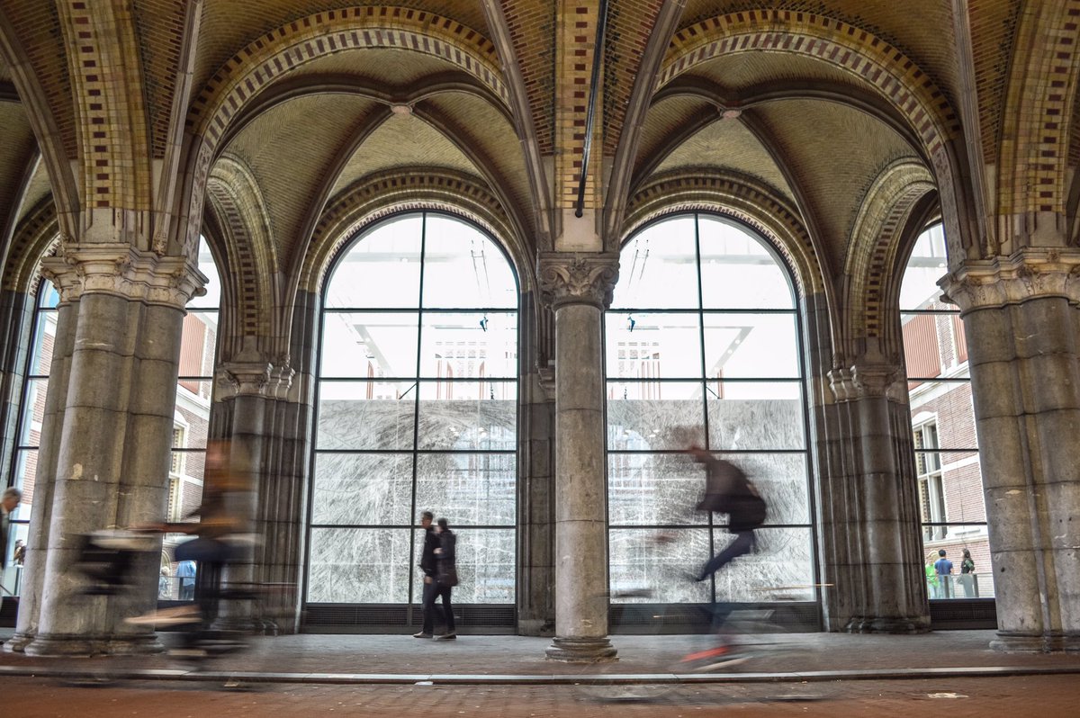modacitylife's tweet photo. Amsterdam's Rijksmuseum has been called one of the most remarkable bike paths in the world. We wholeheartedly agree! https://t.co/fM6ZqDJVJ5
